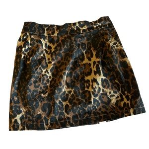 Animal print skirt